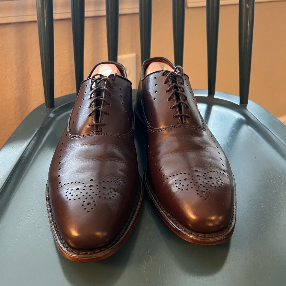 Allen Edmonds Brown Leather Oxfords Size 11D
